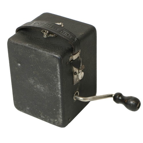 Gramófono plegable con manivela y cuerda Colibri
